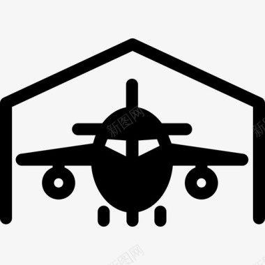 机库运输机场航站楼图标图标