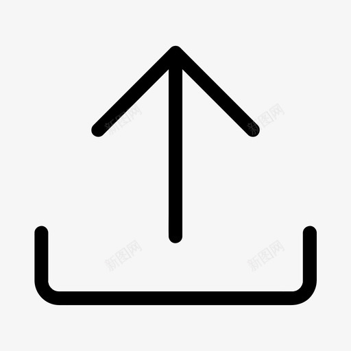 上载箭头internet图标svg_新图网 https://ixintu.com internet 上载 共享 服务器 箭头