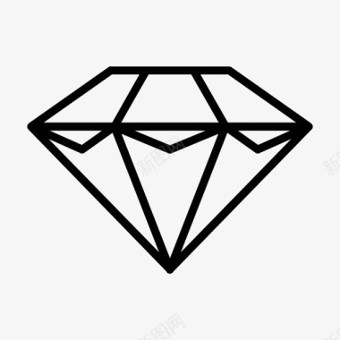 钻石魅力珠宝图标图标