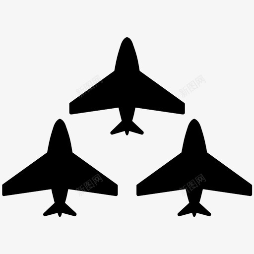 喷气机飞机运输工具图标svg_新图网 https://ixintu.com 喷气机 运输工具 飞机
