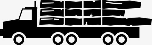 木材卡车工业原木图标图标