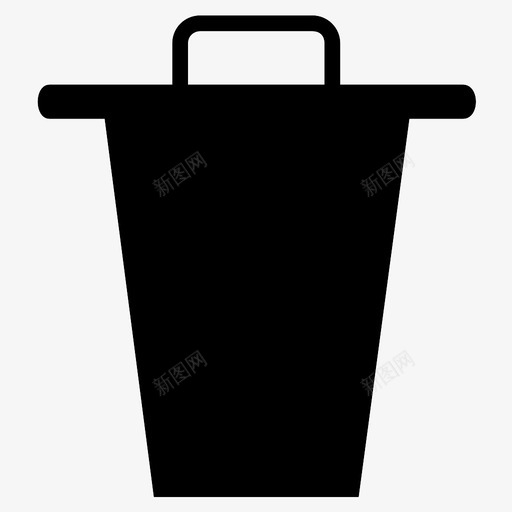 垃圾桶删除工具图标svg_新图网 https://ixintu.com 删除 垃圾桶 工具