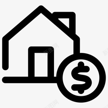 房价房子房地产图标图标