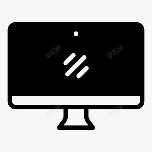 桌面计算机mac图标svg_新图网 https://ixintu.com mac pc 桌面 计算机 设备填充