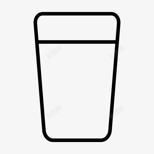 水杯子饮料图标svg_新图网 https://ixintu.com 杯子 水 液体 玻璃杯 饮料