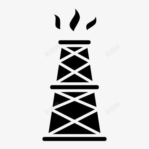 钻机能源石油图标svg_新图网 https://ixintu.com 石油 石油工业雕文 能源 钻机