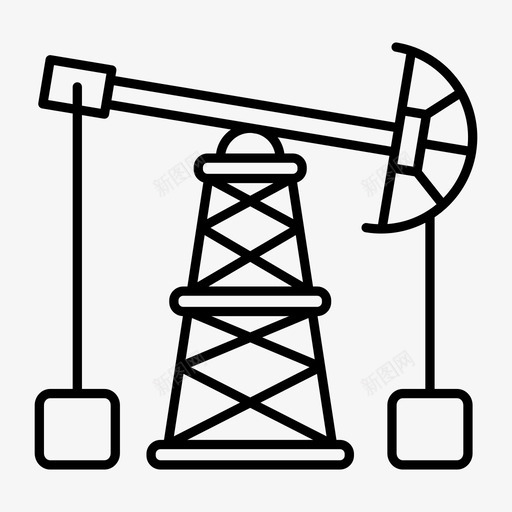 油泵能源石油井架图标svg_新图网 https://ixintu.com 油泵 石油 石油井架 石油工业 能源
