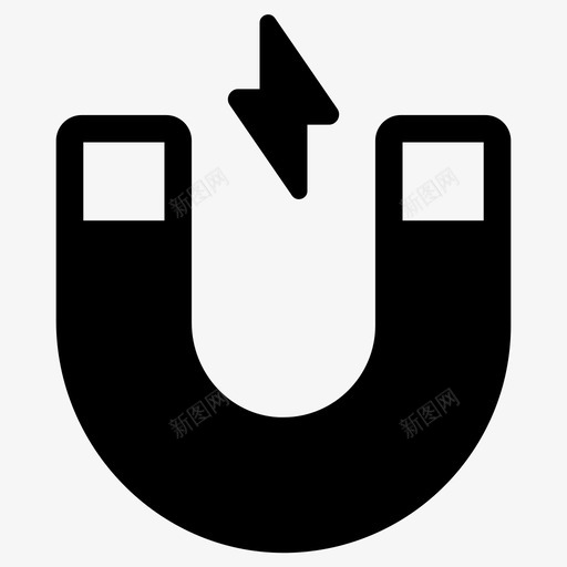 磁铁吸引磁性图标svg_新图网 https://ixintu.com 吸引 磁化 磁性 磁铁