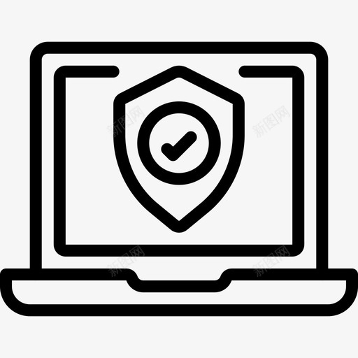 笔记本电脑防护罩数据安全图标svg_新图网 https://ixintu.com 安全 数据 数据安全概述 笔记本电脑防护罩