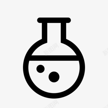 圆瓶化学实验室图标图标
