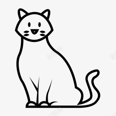 猫的身体猫小猫图标图标