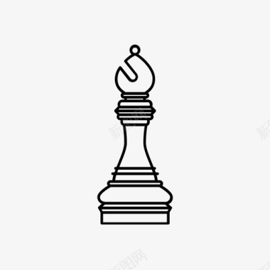 主教国际象棋棋局图标图标