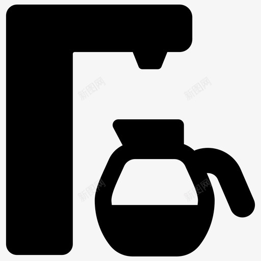 咖啡机食物早餐图标svg_新图网 https://ixintu.com 咖啡机 早餐 食物