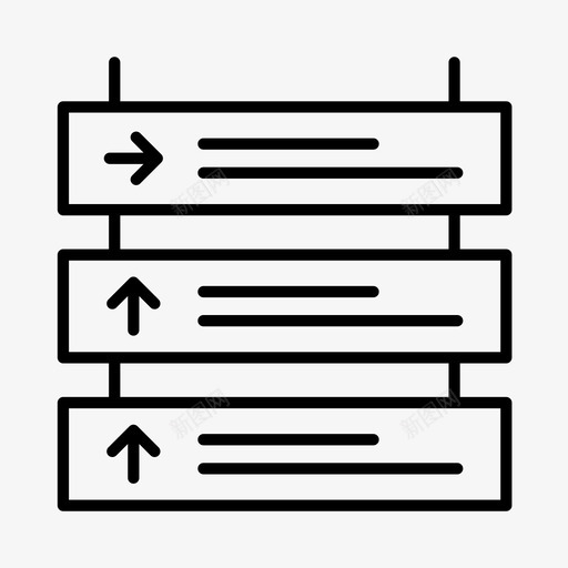 标牌方向铁路图标svg_新图网 https://ixintu.com 方向 标牌 火车 火车站 运输 铁路