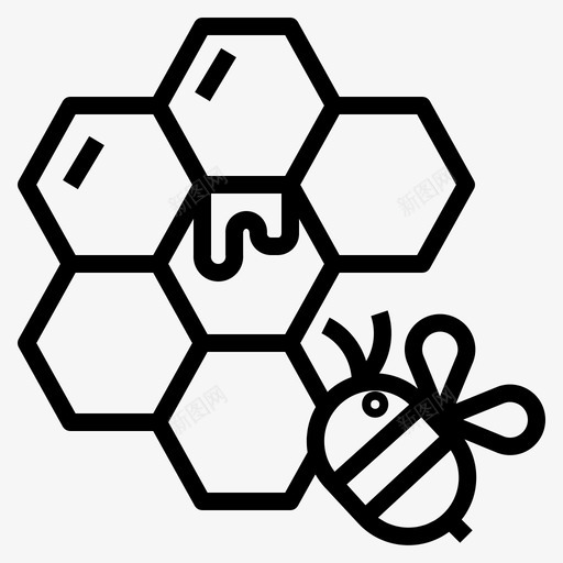 蜂蜜蜜蜂大黄蜂图标svg_新图网 https://ixintu.com 大黄蜂 昆虫 春天 蜂巢 蜂蜜 蜜蜂