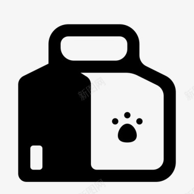 动物食品容器宠物图标图标
