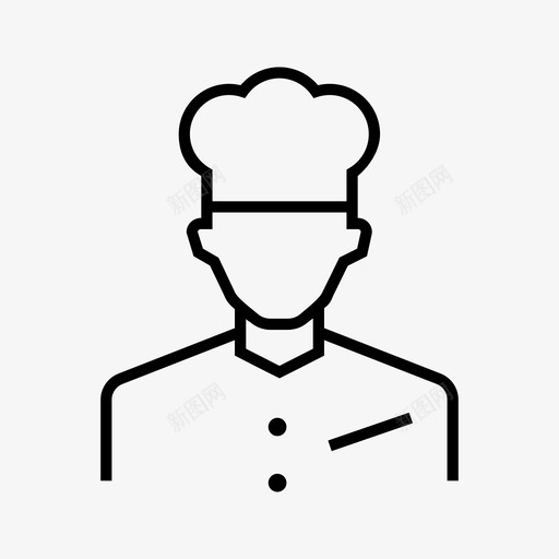厨师帽子厨房图标svg_新图网 https://ixintu.com 厨师 厨房 帽子