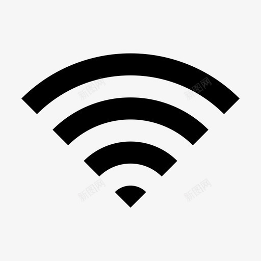 wifi连接数字图标svg_新图网 https://ixintu.com wifi 互联网 数字 漫游 调制解调器 连接