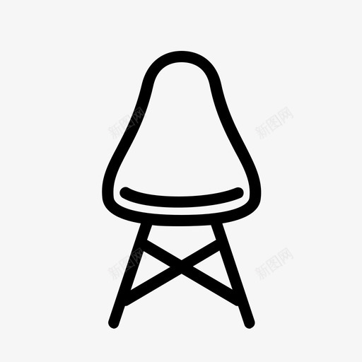 埃姆斯椅子家具图标svg_新图网 https://ixintu.com 埃姆斯椅子 家具 家具图标 设计
