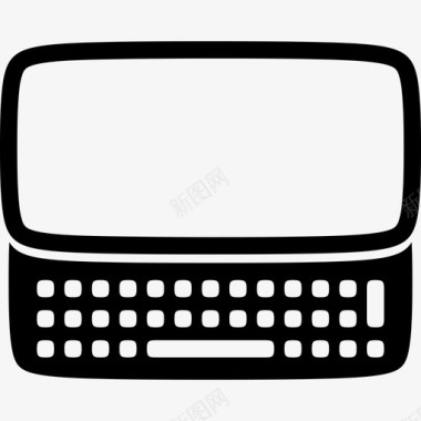 切片键盘手机技术设备和小工具图标图标