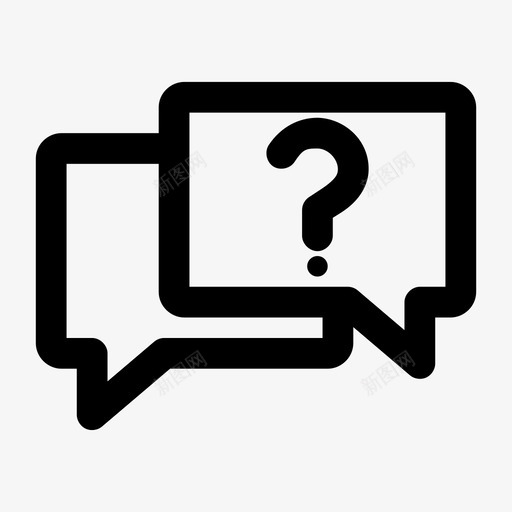 问聊天评论图标svg_新图网 https://ixintu.com 聊天 评论 问 问号 问题