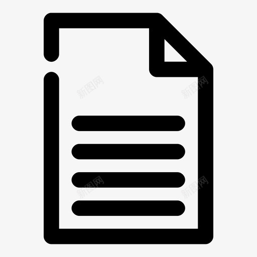 文件信件建议图标svg_新图网 https://ixintu.com 信件 工作 建议 文件 文件3个空白粗体