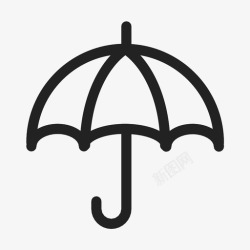 各种雨伞保险物流雨伞图标高清图片