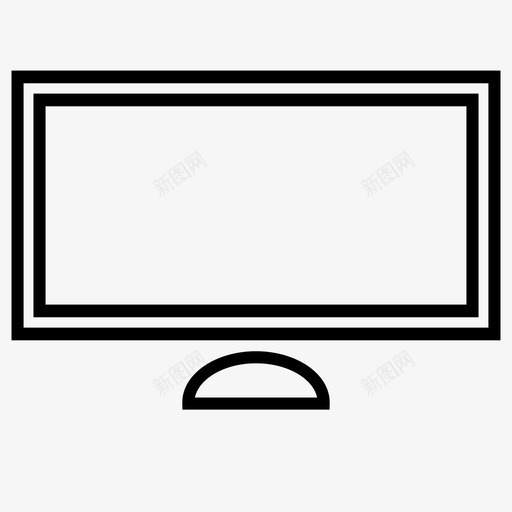 显示器电脑投影仪图标svg_新图网 https://ixintu.com 屏幕 投影仪 显示器 电脑