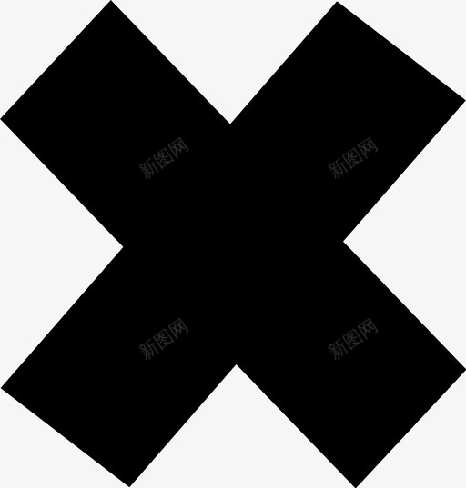 交叉标记取消危险图标svg_新图网 https://ixintu.com 交叉标记 危险 取消