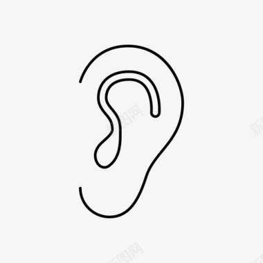 耳朵声音图标图标