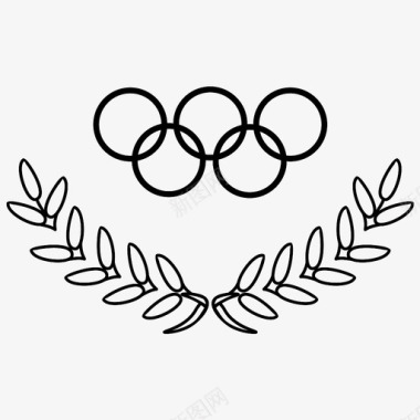 奥运冠军桂冠图标图标