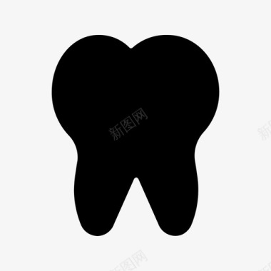 牙齿牙医前磨牙图标图标
