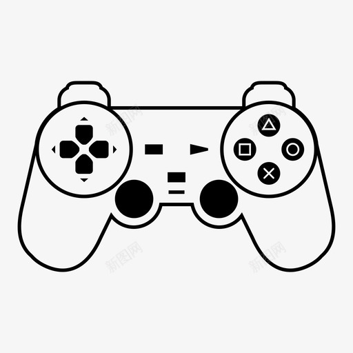 playstation控制器游戏图标svg_新图网 https://ixintu.com playstation 控制器 游戏 游戏杆 游戏板 视频游戏