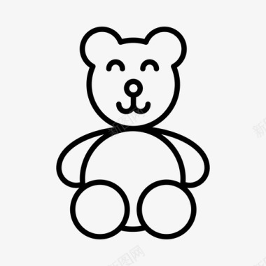 泰迪熊约会爱情图标图标