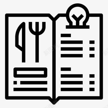 菜单食品餐厅图标图标
