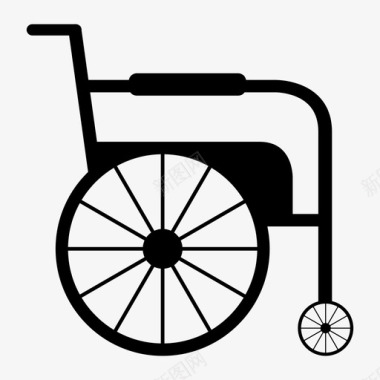轮椅残疾人医疗人员图标图标