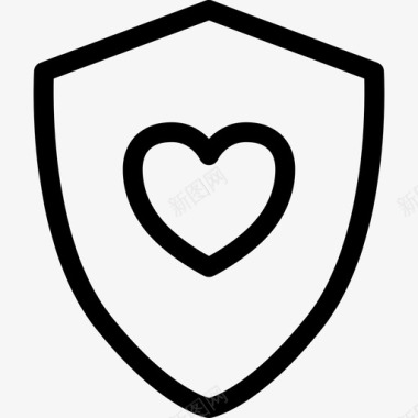 心护盾安全护盾图标图标