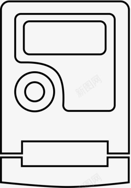 电表电子学图标图标