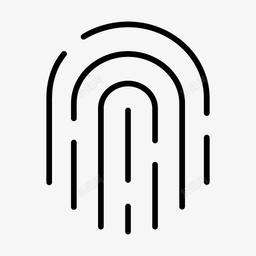 指纹保护扫描图标svg_新图网 https://ixintu.com 保护 安全扫描 扫描 技术 指纹
