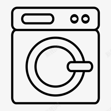 洗衣机电器烘干机图标图标