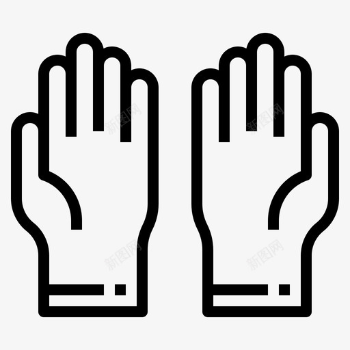 手套清洁手图标svg_新图网 https://ixintu.com 手 手套 洗涤 清洁