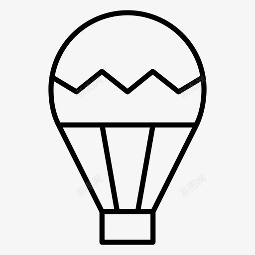 热气球飞机气球图标svg_新图网 https://ixintu.com 气球 热气球 飞机 飞行