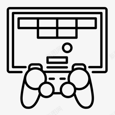 游戏机控制器手机图标图标