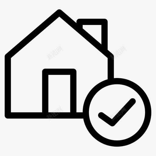 接受房子房子房地产图标svg_新图网 https://ixintu.com 住宅 房地产 房子 接受房子