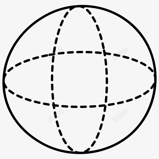 线性代数几何图形几何图标svg_新图网 https://ixintu.com 几何 几何图形 数学涂鸦图标 相交圆 线性代数