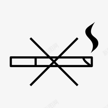 禁止吸烟健康区酒店图标图标