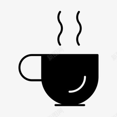 咖啡自助餐厅杯子图标图标