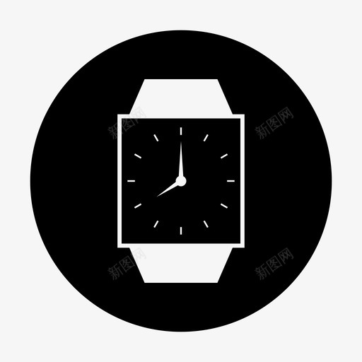 手表配件八图标svg_新图网 https://ixintu.com 八 圆形手表 手表 时间 配件