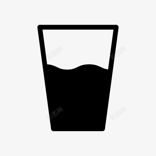 玻璃饮料家居元素图标svg_新图网 https://ixintu.com 家居元素 玻璃 饮料