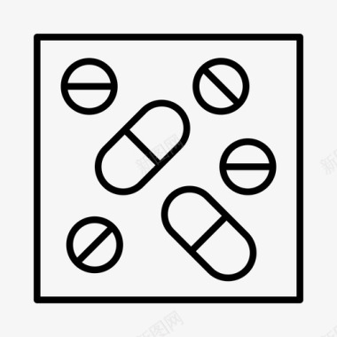 片剂保健医院图标图标